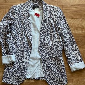 Leopard Print Blazer